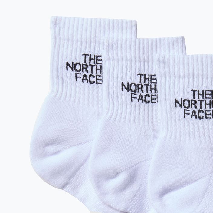Trekingové ponožky The North Face Multi Sport Cush Quarter Sock 3 páry biele 2