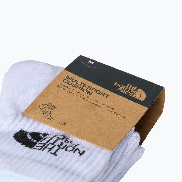 Trekingové ponožky The North Face Multi Sport Cush Quarter Sock 3 páry biele 3