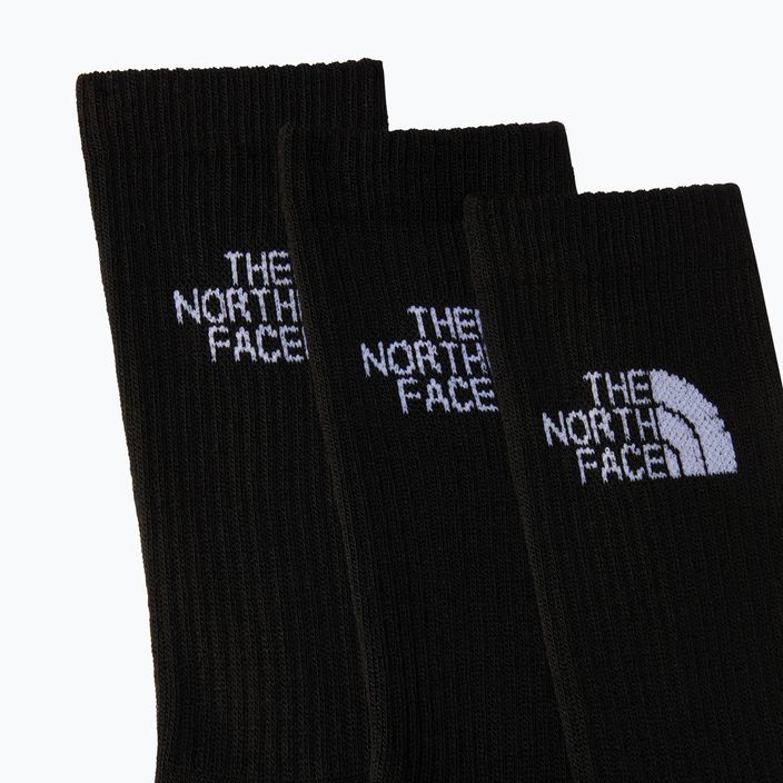 Trekingové ponožky The North Face Multi Sport Cush Crew 3 páry čierne 2