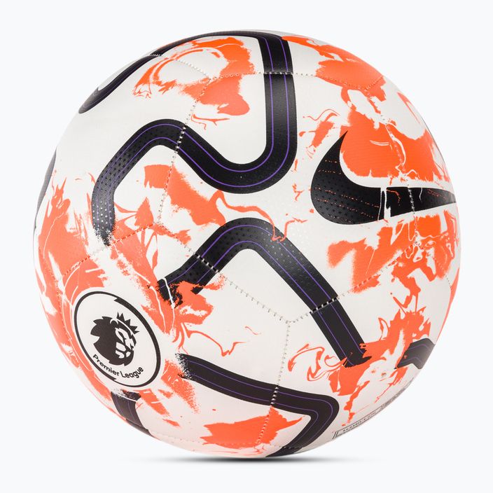 Futbalová lopta Nike Premier League Pitch biela/celkom oranžová/čierna veľkosť 5 2