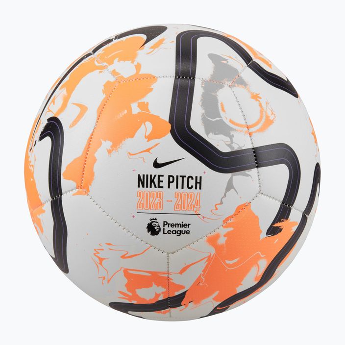 Futbalová lopta Nike Premier League Pitch biela/celkom oranžová/čierna veľkosť 5 6