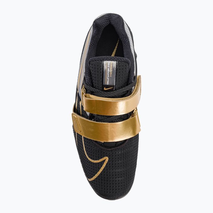 Nike Romaleos 4 black/metallic gold white vzpieračská obuv 6