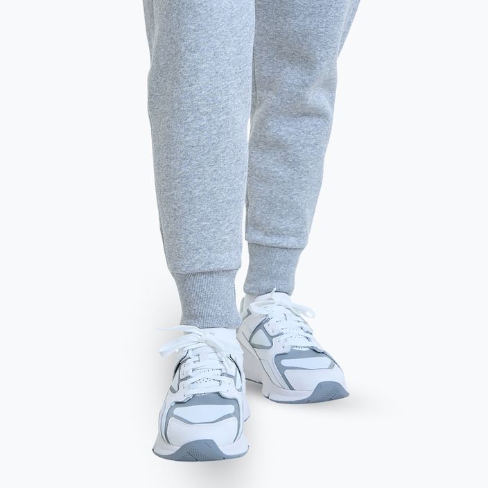 dámske nohavice Under Armour Rival Fleece Joggers mod gray light heather/white 5