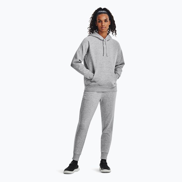 Under Armour dámska mikina Rival Fleece Hoodie mod gray light heather/white 2