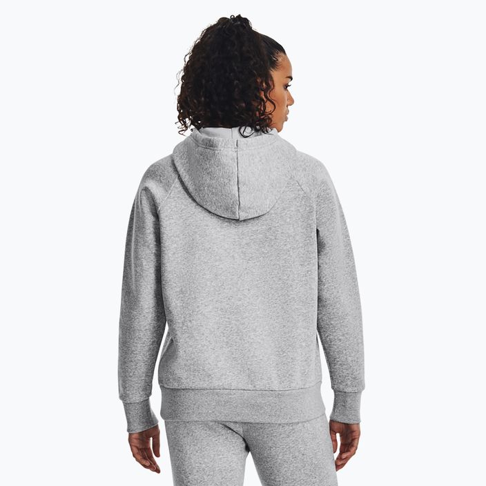 Under Armour dámska mikina Rival Fleece Hoodie mod gray light heather/white 3