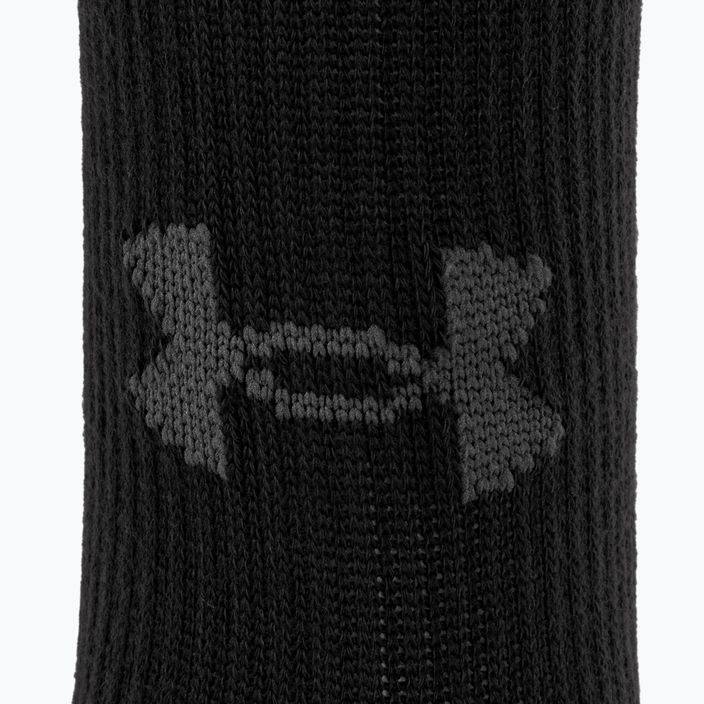 Ponožky Under Armour Performance Tech 3ks Crew black/black/jet gray 4