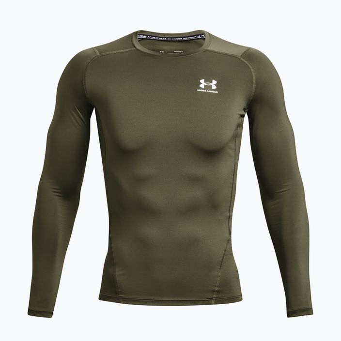 Under Armour pánske tréningové tričko s dlhým rukávom Ua HG Armour Comp LS marine od green/white 4