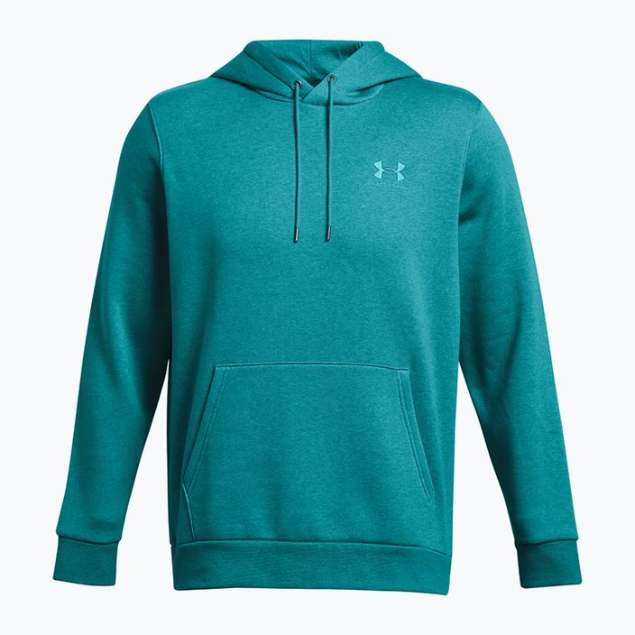 Pánska mikina Under Armour Essential Fleece Hoodie circuit teal light heather/circuit teal 5