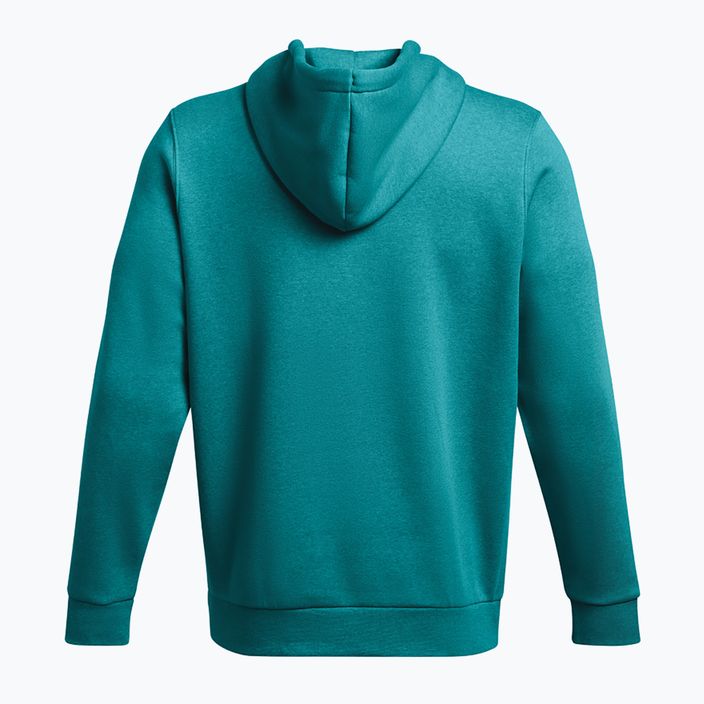 Pánska mikina Under Armour Essential Fleece Hoodie circuit teal light heather/circuit teal 6