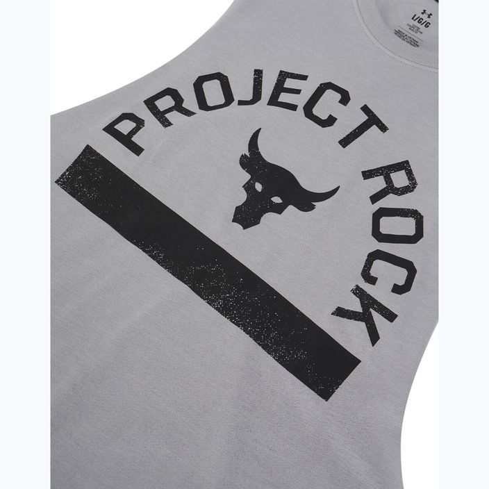 Pánske tréningové tričko s dlhým rukávom Under Armour Project Rock Payoff Graphic mod gray medium heather/black 4