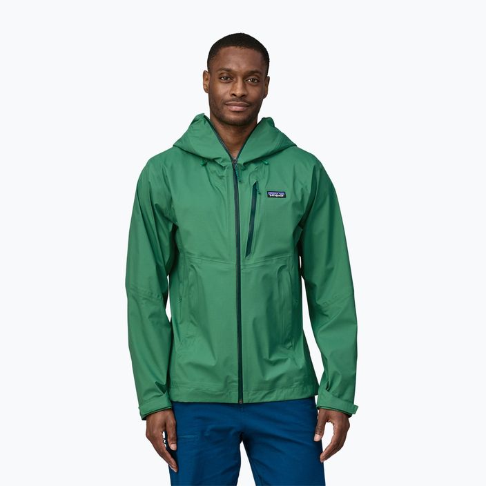 Pánska bunda do dažďa Patagonia Granite Crest Rain jacket gather green