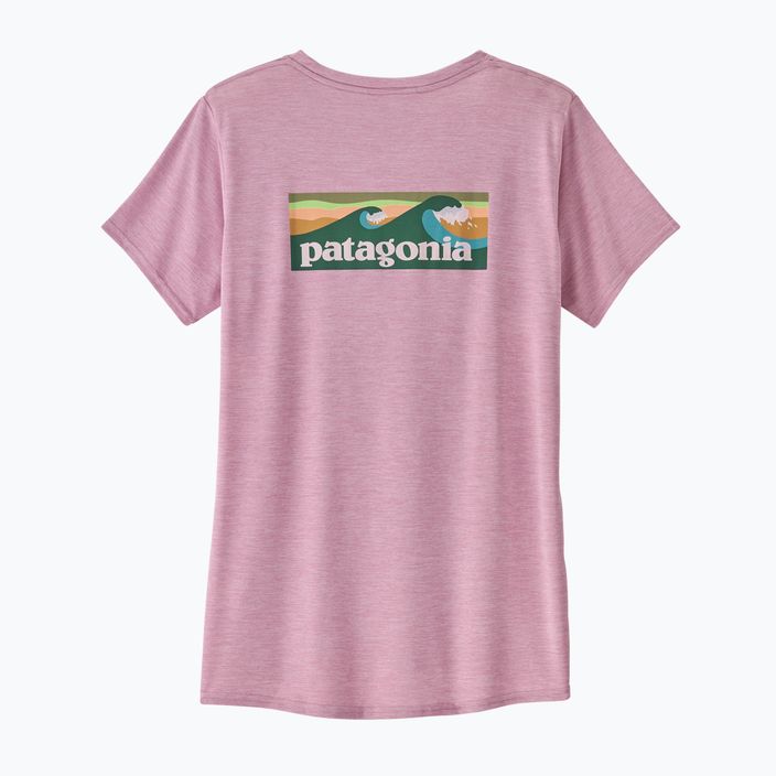 Dámske tričko Patagonia Cap Cool Daily Graphic Waters boardshort logo/milkweed mauve x-dye 4