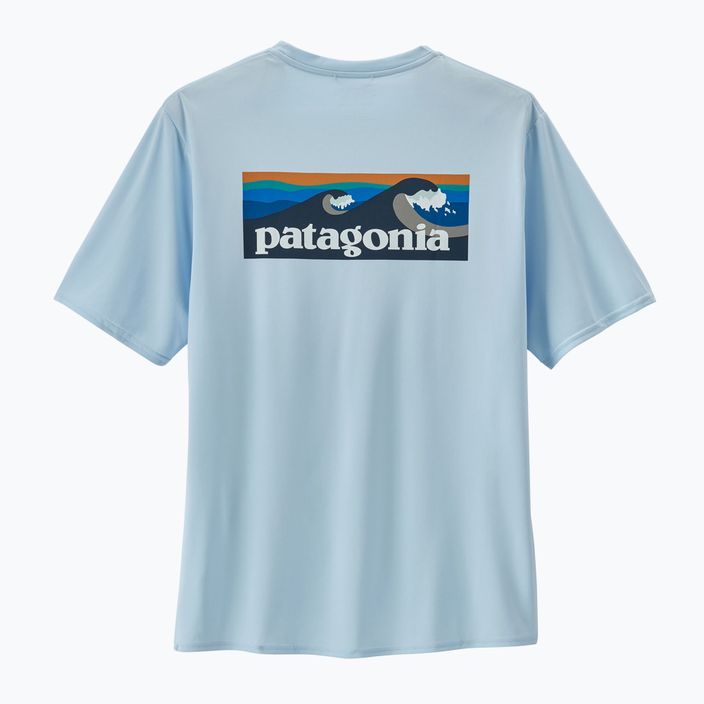 Pánske tričko Patagonia Cap Cool Daily Graphic Waters boardshort logo/chilled blue 3