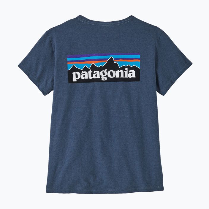 Dámske trekingové tričko Patagonia P-6 Logo Responsibili-Tee utility blue 4