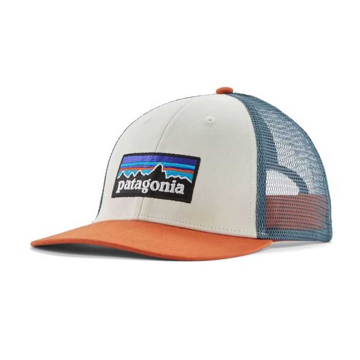 Šiltovka Patagonia P-6 Logo LoPro Trucker white w/redtail rust 2