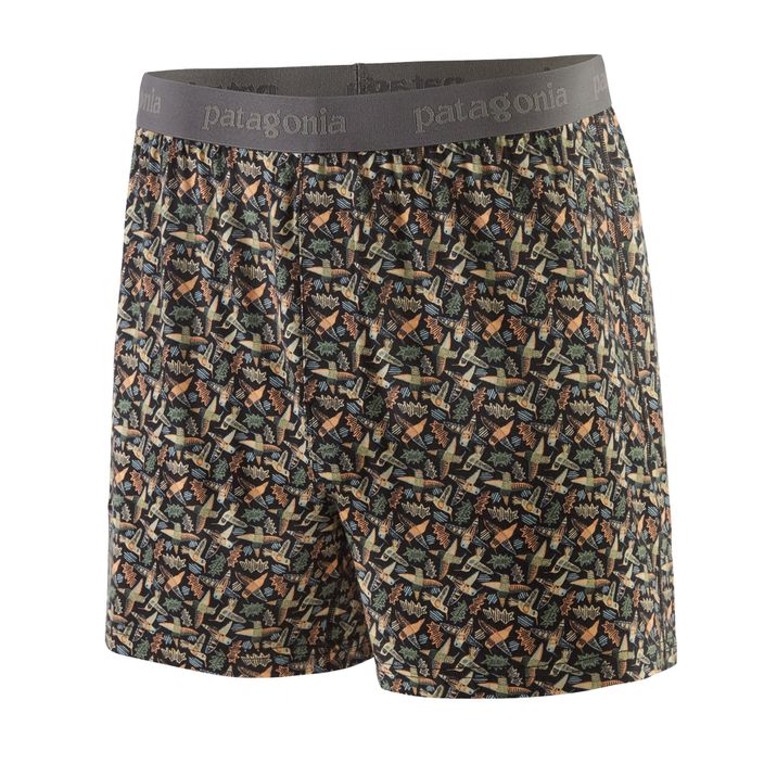 Patagonia pánske boxerky Essential Allen's Party/ink black 2