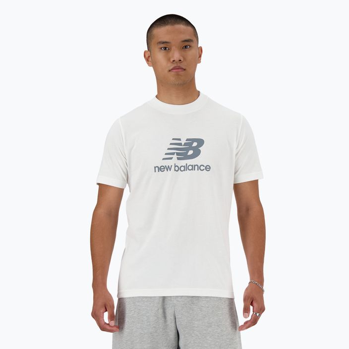 Pánske tričko New Balance Stacked Logo white