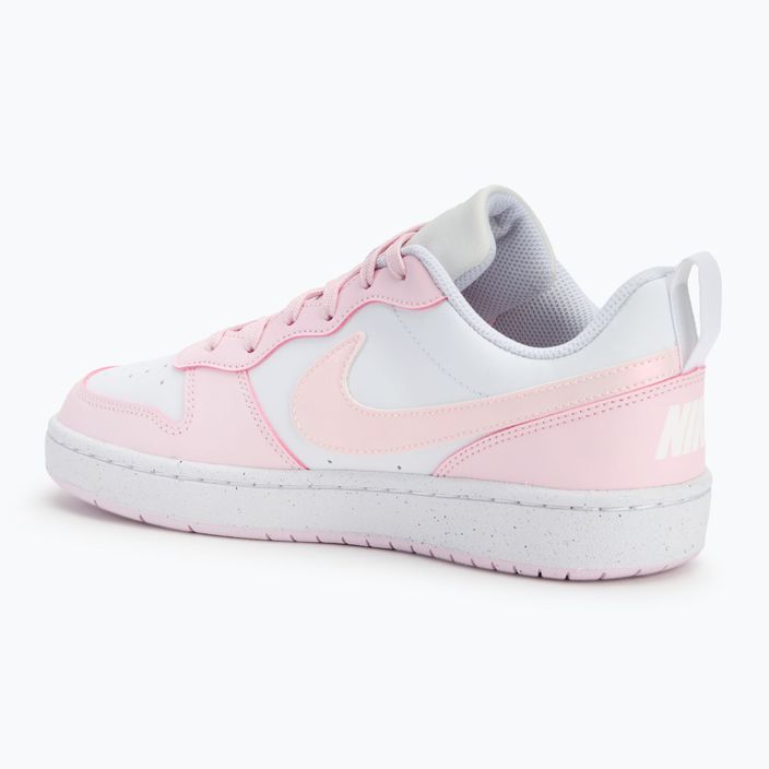 Nike Court Borough Low Recraft white/pink penové topánky 3