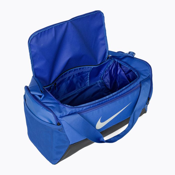 Tréningová taška Nike Brasilia 9,5 41 l game royal/čierna/metalická strieborná 3