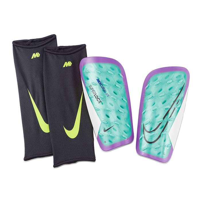 Chrániče holení Nike Mercurial Lite Superlock hyper tyrkysová/biela/fuchsiová sen 2