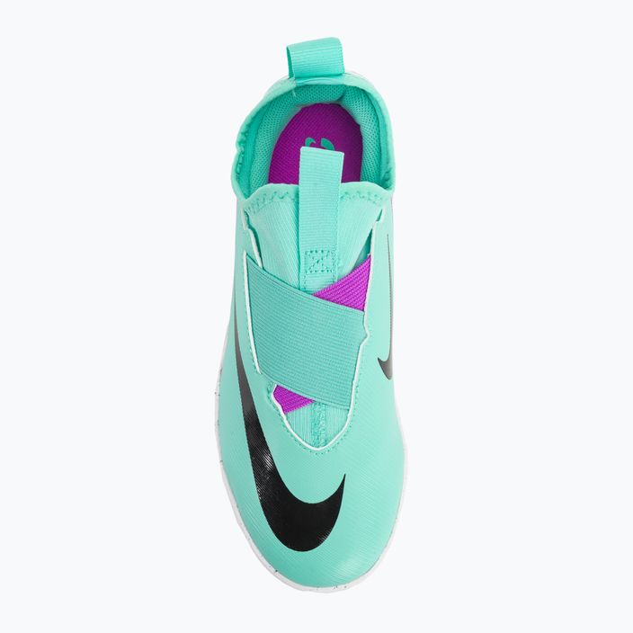 Detské kopačky Nike Jr Zoom Mercurial Vapor 15 Academy IC hyper turquoise/black/ white/fuchsia dream 6