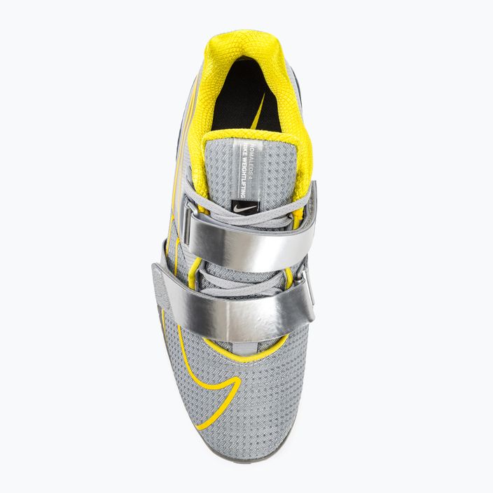 Nike Romaleos 4 vzpieračské topánky wolf grey/lightening/blk met silver 6