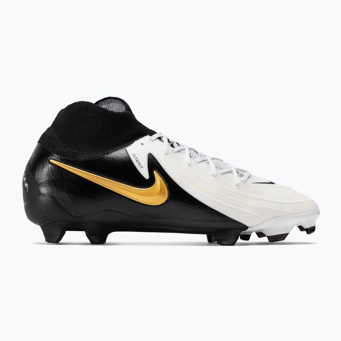 Pánske kopačky Nike Phantom Luna II Pro FG white/metallic gold coin/black 2