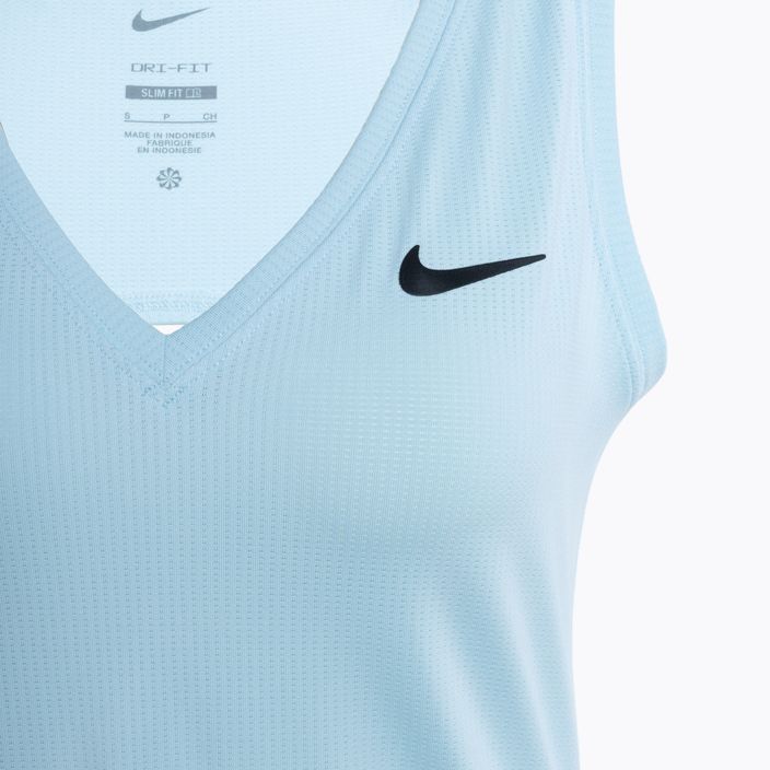 Dámske tenisové tielko Nike Court Dri-Fit Victory Tank glacier blue/black 3