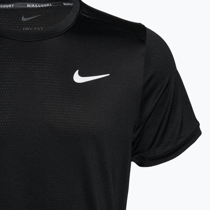 Pánske tenisové tričko Nike Court Dri-Fit Advantage black/white 3