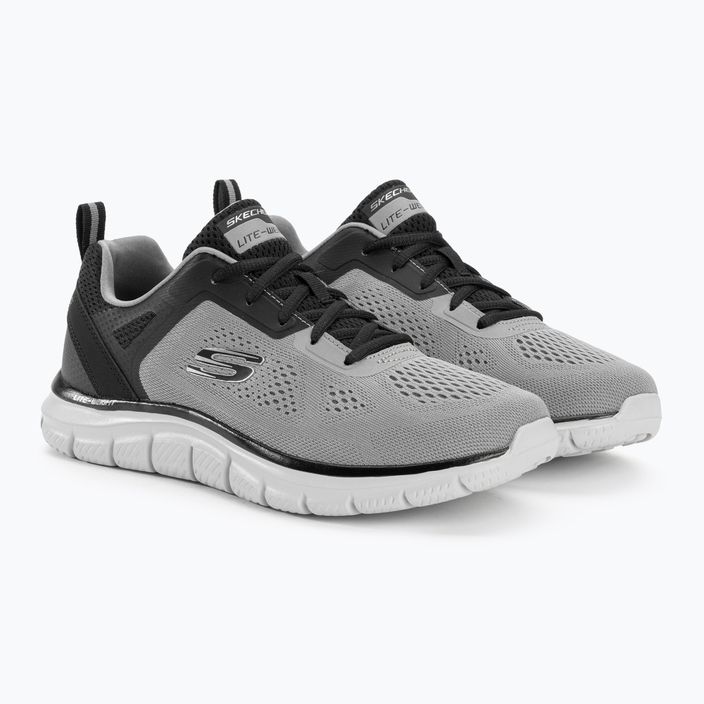 SKECHERS Track Broader pánska tréningová obuv sivá/čierna 4