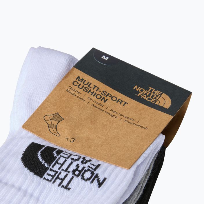 Trekingové ponožky The North Face Multi Sport Cush Quarter Trekking Socks 3 páry čierne assorted 3