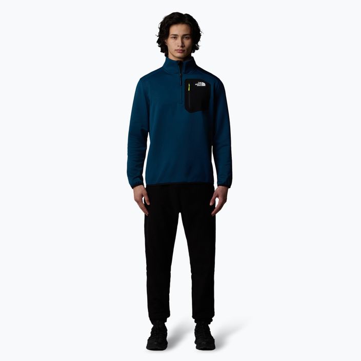 Pánska mikina The North Face Crest 1/4 Zip midnight petrol/ black 2