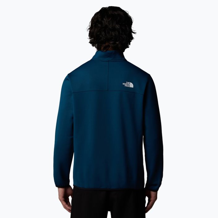 Pánska mikina The North Face Crest 1/4 Zip midnight petrol/ black 3