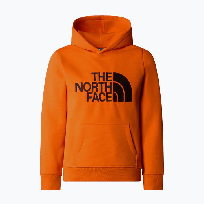 The North Face Drew Peak P/O Hoodie oranžová detská mikina 4