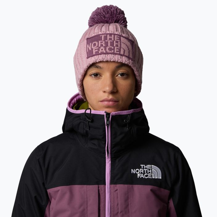 Pánska zimná čiapka The North Face Heritage Ski Tuke mauve/midnight mauve 4