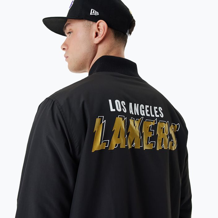 Pánska bunda New Era NBA Script BP Bomber Los Angeles Lakers black 4