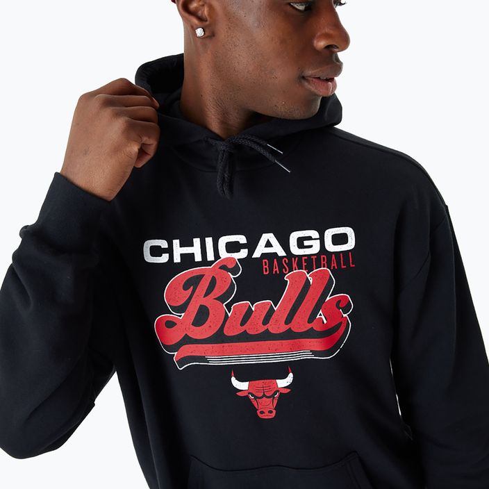 Pánska mikina New Era NBA Graphic OS Hoody Chicago Bulls black 4