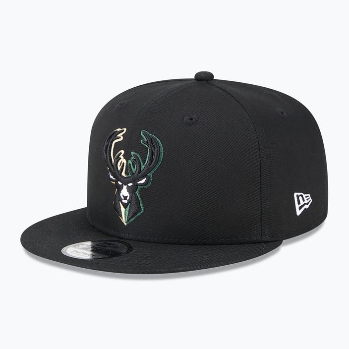 Šiltovka New Era Split Logo 9Fifty Milwaukee Bucks čierna 2