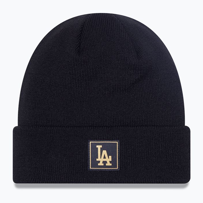 Zimná čiapka New Era Metalic Badge Cuff Knit Los Angeles Dodgers čierna