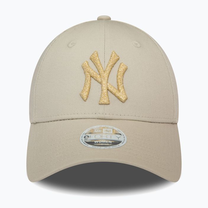 Dámska šiltovka New Era Metallic Logo 9Forty New York Yankees light beige 2