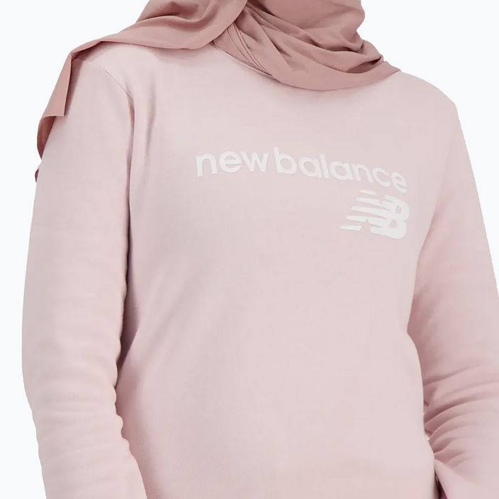 Dámska mikina New Balance Classic Core Fleece Crew stone pink 5