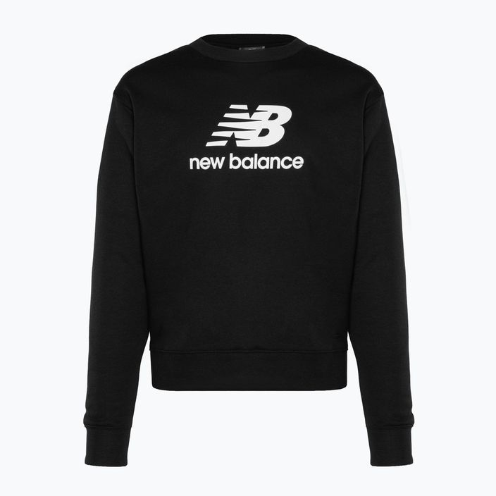 Pánska mikina New Balance Stacked Logo French Terry Crew black 5