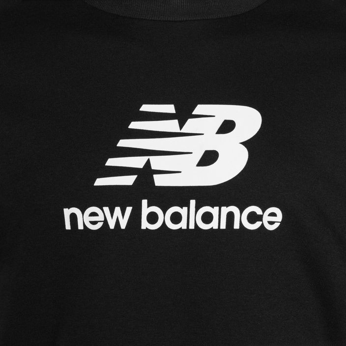 Pánska mikina New Balance Stacked Logo French Terry Crew black 7