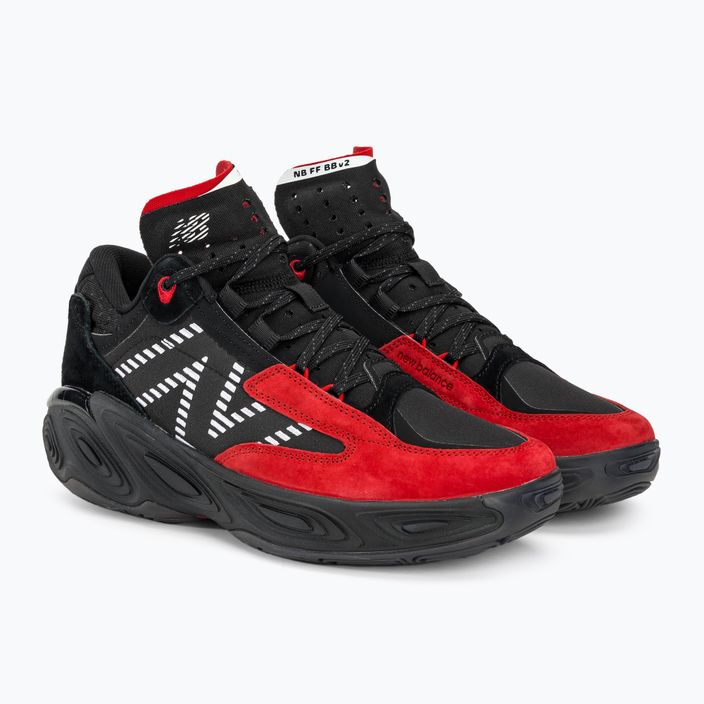 New Balance Fresh Foam BB v2 black/red basketbalové topánky 4