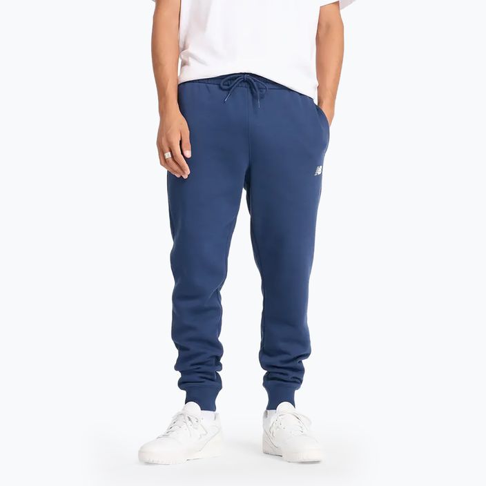 Pánske nohavice New Balance Fleece Jogger navy