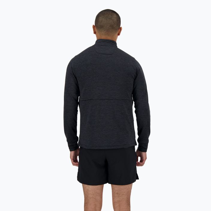 Pánske bežecké tričko s dlhým rukávom New Balance Athletics Heat Grid 1/2 Zip black 2