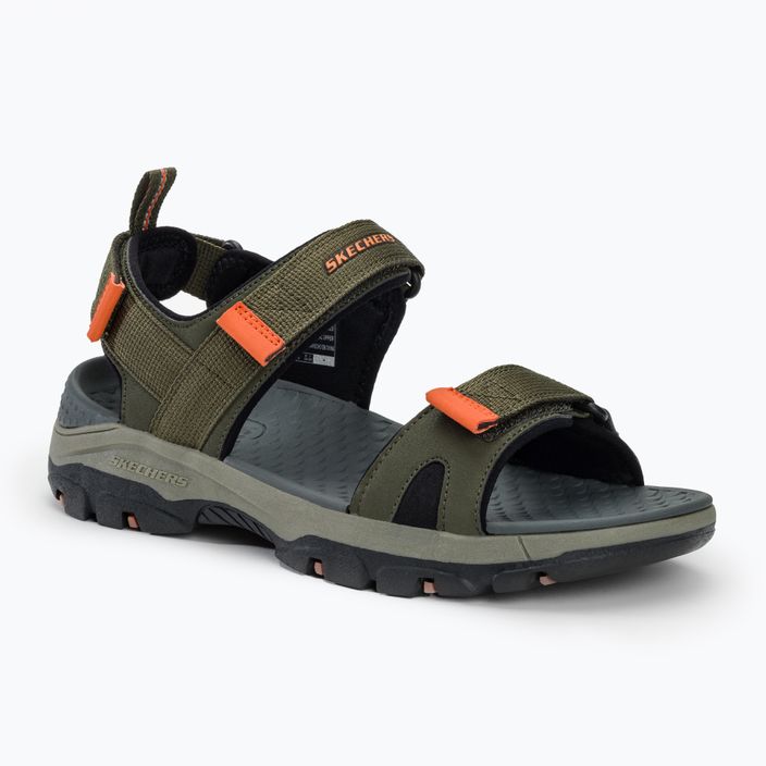 Pánske sandále SKECHERS Tresmen Ryer olive/black/orange