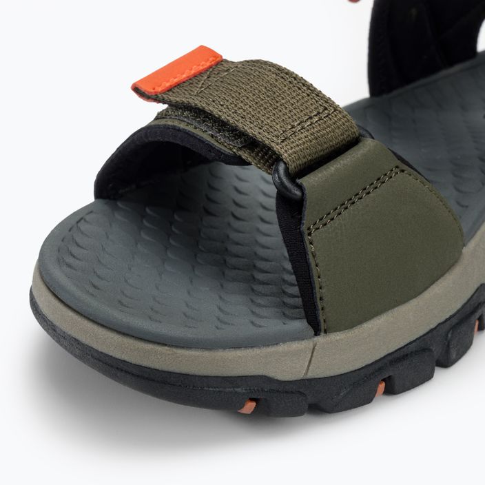 Pánske sandále SKECHERS Tresmen Ryer olive/black/orange 7