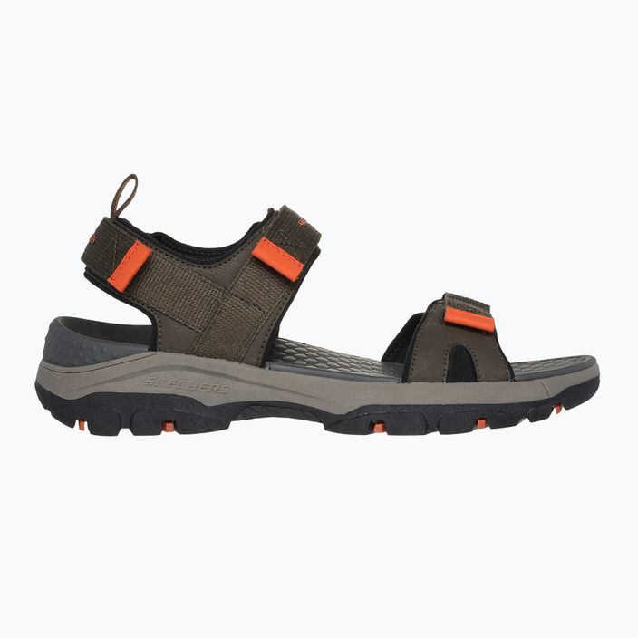Pánske sandále SKECHERS Tresmen Ryer olive/black/orange 9