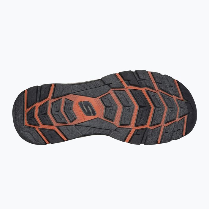 Pánske sandále SKECHERS Tresmen Ryer olive/black/orange 11